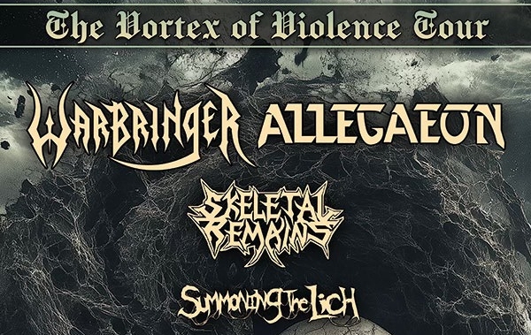 Warbringer & Allegaeon with Skeletal Remains & Summoning the Lich